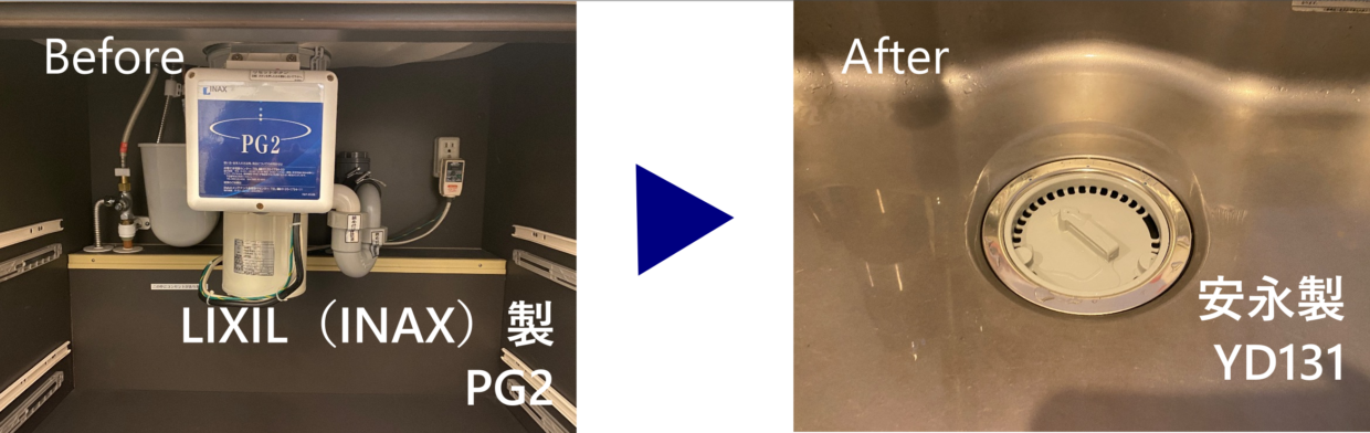 PG2の本体とYD131の蓋部分