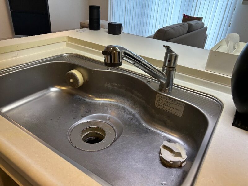 交換前の水栓